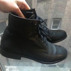 Frye Tyler Leather Lace-Up Mid-Calf Boot